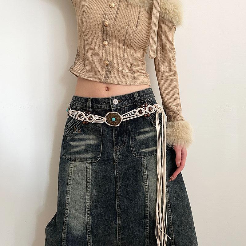 Belts | Cowgirl Western Belt  –  Womens Accessories BEIGE