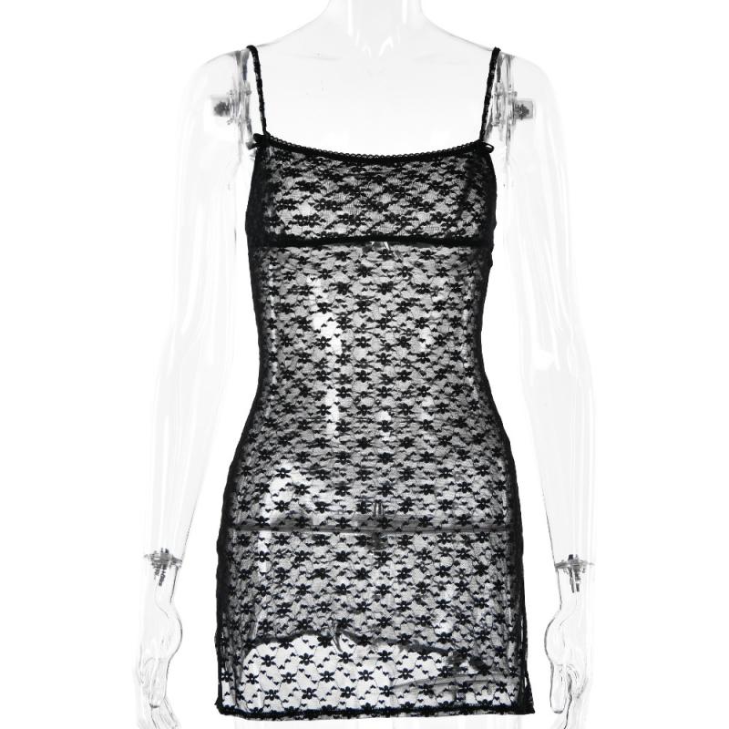 Dresses | Vivian Layered Lace Mini Dress  –  Womens Clothing BLACK AND WHITE