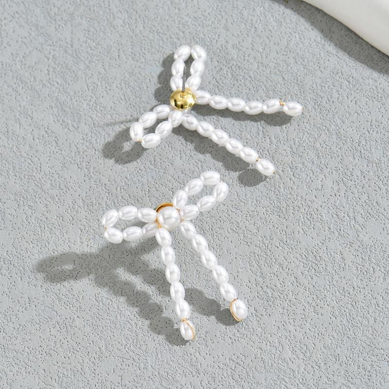 Earrings | Pearl Bow Stud Earrings  –  Womens Accessories Earrings