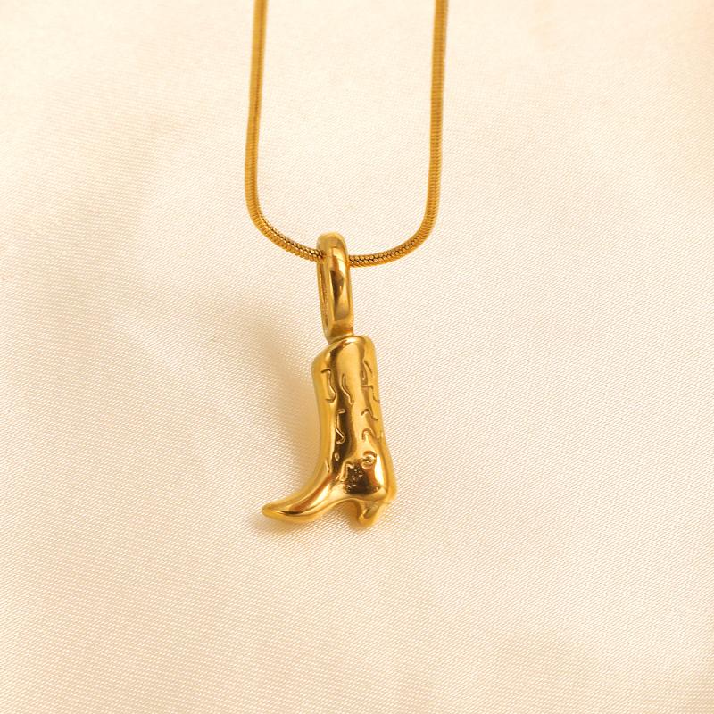 Necklaces | Boot Pendant Necklace  –  Womens Accessories GOLD