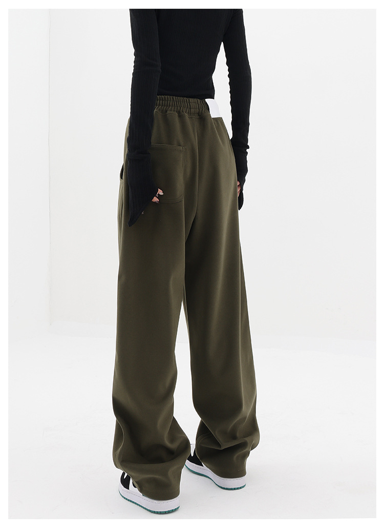 Pants | Brenna Low Rise Wide Sweatpants  –  Womens Clothing OLIVE