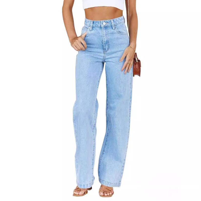 Pants | Crossed Over Mom Jeans  –  Womens Clothing LIGHT BLUE