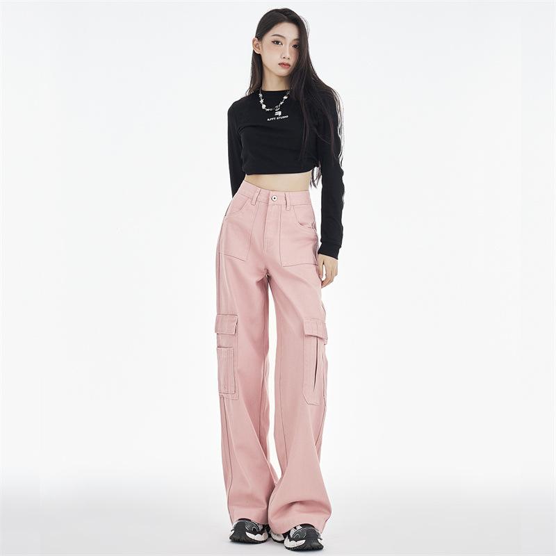 Pants | Joan Low Rise Cargo Pants  –  Womens Clothing LIGHT PINK