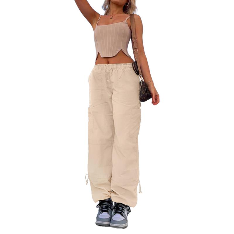 Pants | Lyric Linen Look Cargo Pants  –  Womens Clothing BEIGE