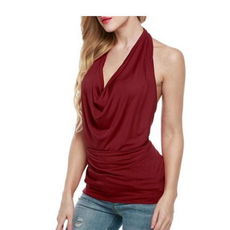 Sets | Kenzie Draped Open Back Top  –  Womens Clothing BROWN