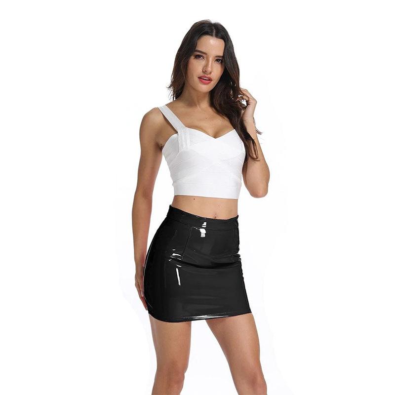 Skirts | Amiyah Low Rise Vinyl Mini Skirt  –  Womens Clothing LIGHT PINK