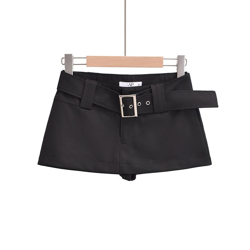 Skirts | Duna Belted Mini Skort  –  Womens Clothing NAVY