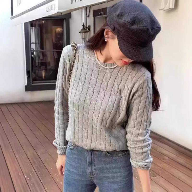 Sweaters & Knitwear | Minka Fitted Cable Knit Sweater  –  Womens Clothing GRAY MELANGE