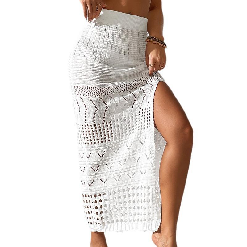 Swimwear | Lily Crochet Off Shoulder Midi Dress  –  Womens Clothing CREAM