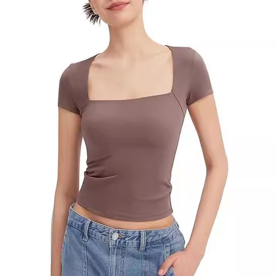 Tops | Bambi Open-Back T-Shirt  –  Womens Clothing LIGHT PINK