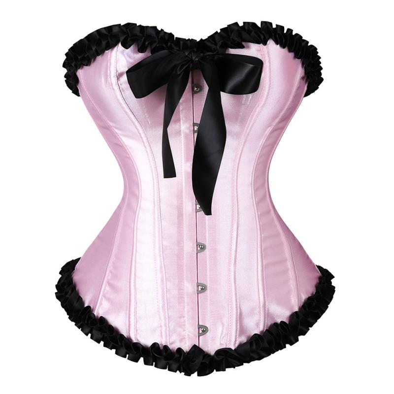 Tops | Coquette Mesh Corset  –  Womens Clothing PINK