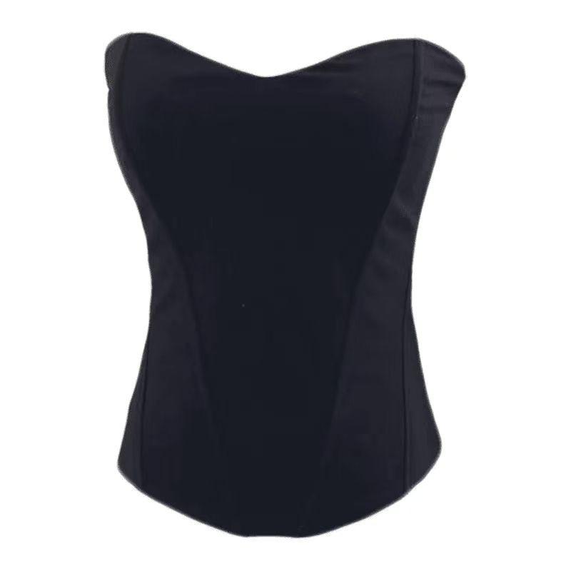 Tops | Piper Strapless Corset  –  Womens Clothing DARK GRAY