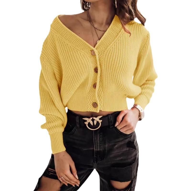 Tops | Sabrina Chunky Knit Cropped Cardigan  –  Womens Clothing Tops